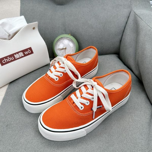 Codzienne PłAskie TenisóWki PłóCienne Damskie Outdoorowe Jednokolorowe PłYtkie Buty Sportowe Tenisowe Damskie Streetwear Sznurowane Wulkanizowane Buty 44 36 Red-image