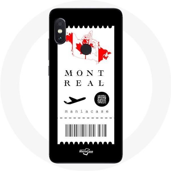 Funda Para Xiaomi Redmi Note 5 CáMara Dual IA Billete De AvióN Montreal Canadá-image