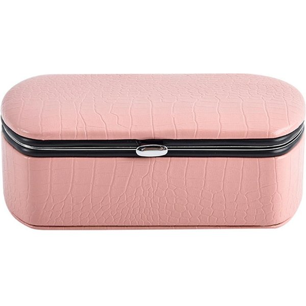 Mini Organizador De Joyas Exhibidor Viaje Estuche Con Cremallera Para Joyas Cajas Pendientes Collar Anillo Caja De Joyas PortáTil Almacenamiento De Cuero-image