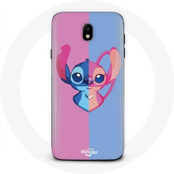 Funda Para Samsung Galaxy S5 Stitch Y áNgel Azul Rosa-image