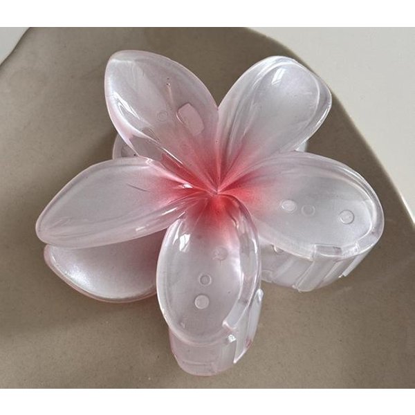 Gradientowy Klips Do WłOsóW Frangipani 1 Szt. Spinka Do WłOsóW Plumeria Styl Ins Uchwyt Do Kucyka Spinka SłOdkie Pazurki Rekina Akcesoria Do WłOsóW Na Imprezę-image
