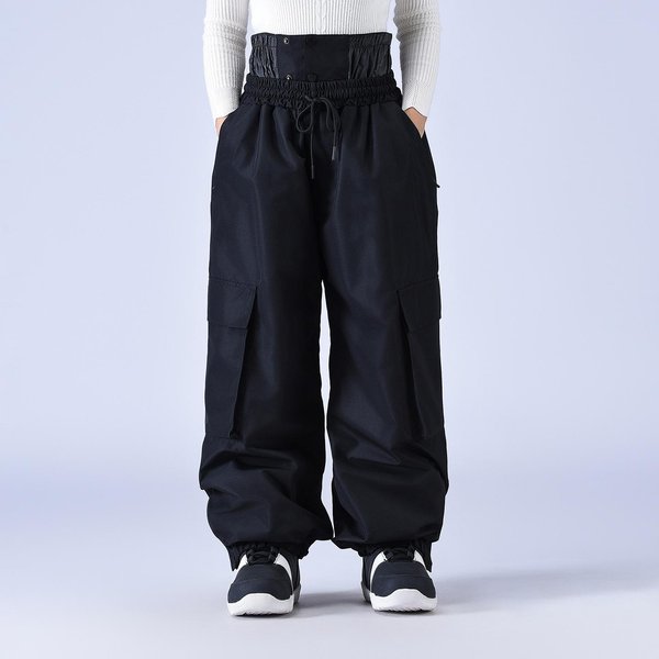Spodnie Narciarskie Dla Kobiet I MężCzyzn Outdoorowe Zimowe CiepłE Izolowane Wodoodporne Wiatroodporne Spodnie Narciarskie Unisex OddychająCe Sportowe Treningowe Snowboardowe Spodnie ŚNieżNe S Czarny-image