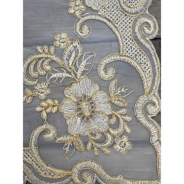 Mantel Rectangular Con Encaje Europeo Bordado Borla Colgante Para Mesa, Mueble De Pared Para Tv, Piano, Mesa De Centro, PañO Cubre Muebles 42X83Cm-image