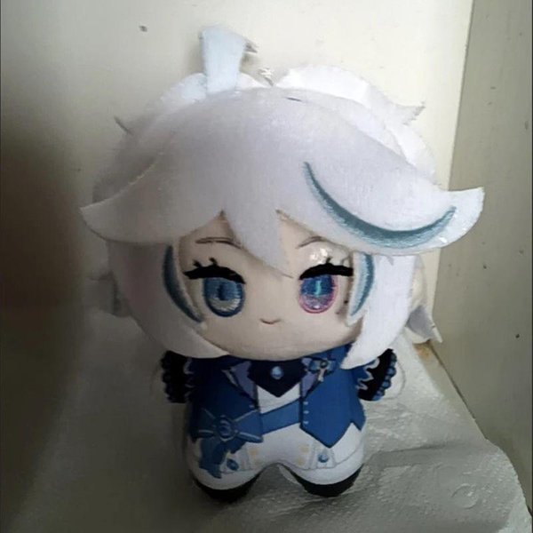 10 Cm Wisiorek Genshin Impact Pluszowa Lalka Furina MięKka Gra Furina Pluszowa Zabawka Lalki Plecak Kolekcja FanóW Prezent Urodzinowy 10Cm Gray-image
