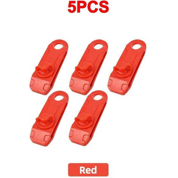 5 Abrazaderas Reutilizables Para Toldo De Tienda De CampañA, Cuerda De Viento Para Exteriores, Hebillas Para Toldo, Accesorios Para Refugios De MontañIsmo Y Acampada.-image