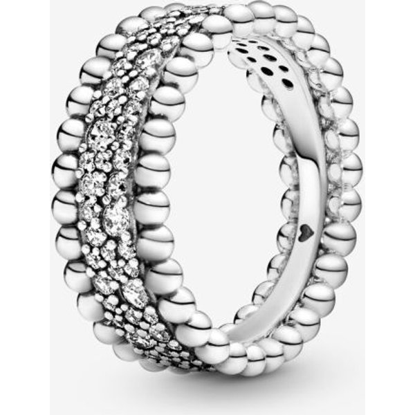 Nueva Llegada S925 Plata De Ley 50 Tipos Anillos Corona De Flores De Margarita Brillantes Para Mujeres Compromiso JoyeríA Aniversario 7 Gray-image