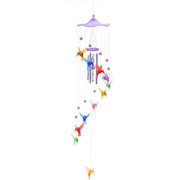 Campanillas De Viento Creativas De Colibrí De La Suerte Para Bodas Fiestas Colgantes Carrillones De Viento Regalos DecoracióN Del Hogar Carrillones De Viento Campana-image