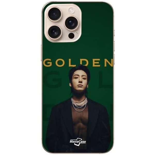 Coque - Maniacase - Iphone 16 Pro - Souple - Noir - BTS Jungkook 2024-image