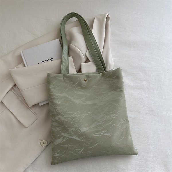 Nueva Moda De Verano Bolso Simple Bajo El Brazo Estilo Coreano Bolso Tote Casual Bolso De Hombro De Moda Con Personalidad Para Mujer Gray-image