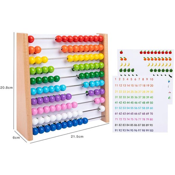 Zabawki Matematyczne Montessori Drewniane Soroban Dodawanie Odejmowanie Arytmetyka Nauka Soroban Gra RozwijająCa MyśLenie Zabawki Edukacyjne Dla Dzieci-image