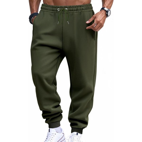 Pantalones Deportivos Jogger Lisos Casuales Holgados Estilo Americano Para Gimnasio Fitness Entrenamiento XXL-image