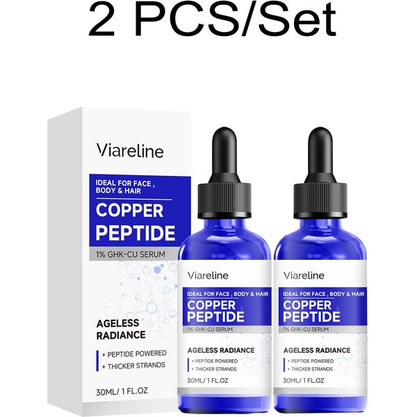 Serum Z Peptydami Miedzi I NawilżAjąCy Krem Do Twarzy Wzmacnia Kolagen RozjaśNia Matową SkóRę Naprawia Barierę SkóRną Serum PielęGnacyjne GHK-CU 2 PCS-image