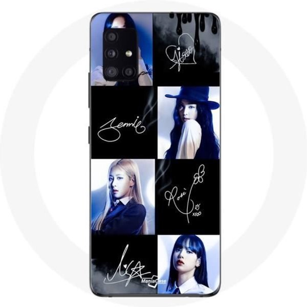 Coque Maniacase Pour Samsung Galaxy A51 5G Blackpink Signature Photo-image