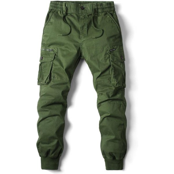 Pantalones Cargo Para Hombre, Pantalones Casuales Para Correr, Pantalones Militares TáCticos De AlgodóN De Longitud Completa 34 Gray-image