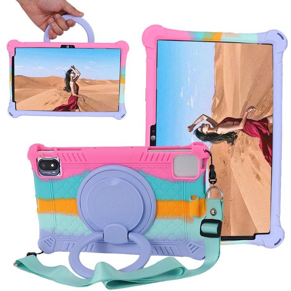 Obrotowe MięKkie Silikonowe Etui Dla TCL 10 TAB MAX 10.36'' Tab 10S 10L 10.1Cali 360 Bezpieczne Dla Dzieci PodpóRka Pokrowiec Na Tablet TCL 10 Tabmax 10.36-image