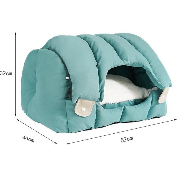 Nido Para Gatos Arqueado De Doble PropóSito, Nido Para Gatos Completamente Cerrado, CáLido, Suave Y CóModo, Nido Para Mascotas, Nido Universal Para Mascotas Para Gatos Y Perros 52*44*32 Cm-image