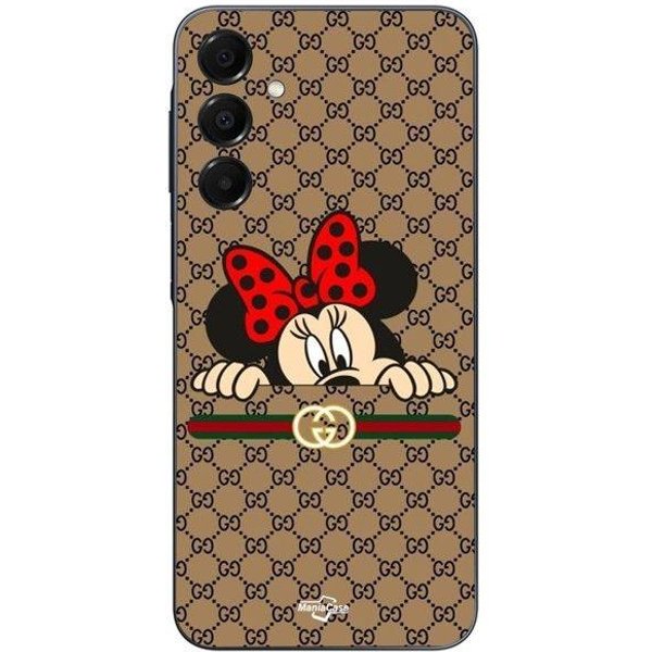 Etui Na Telefon - Minnie Gucci - Galaxy A16 - Silikonowe - MięKkie - Czarne Czarny-image