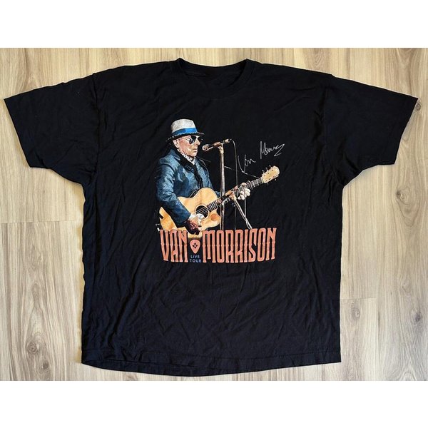 Camiseta Unisex Firmada Para La Gira De Van Morrison 2022 Todas Las Tallas S-5XL Camiseta Unisex MK395 Xxxxl-image