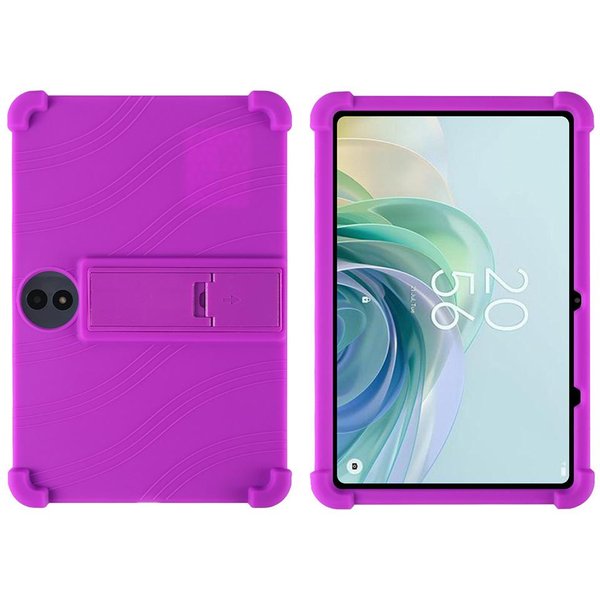 Etui Do Tabletu TCL TAB 11 Gen 2/TCL TAB 11 FE Bezpieczne Odporne Na WstrząSy Silikonowe Pokrowiec Z Podstawką TCL TAB 11 Gen 2 Fioletowy-image