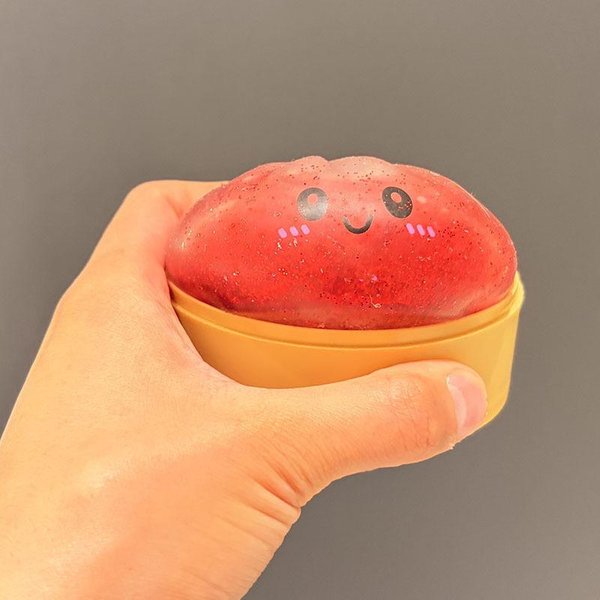 Nowa Kolorowa Brokatowa Symulacja Pieroga Squishy Zabawka Do ŚCiskania MięKka Anty-Stresowa Ulga W LęKu Sensoryczna OdprężAjąCa Fidget Toy-image