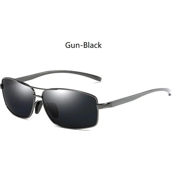 Stylowe MęSkie Metalowe Okulary PrzeciwsłOneczne Okulary PrzeciwsłOneczne Do Jazdy Aluminiowo-Magnezowa Oprawka MęSkie Vintage Okulary MężCzyzna - Antyrefleksyjne UV400-image