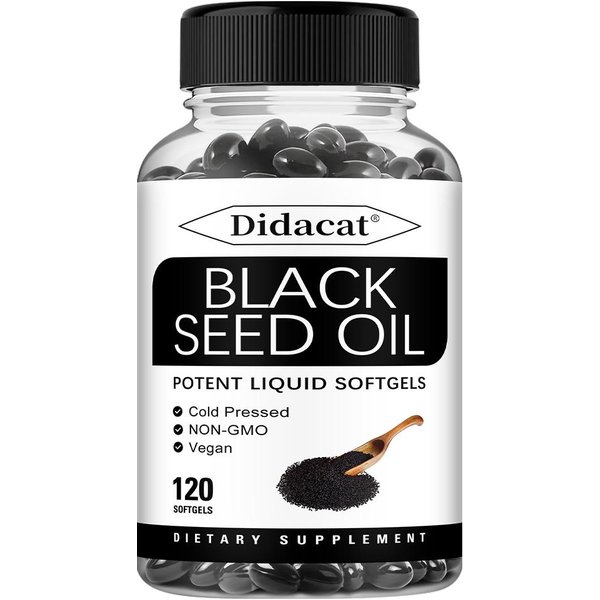 Olej Z Czarnych Ziaren (TłOczony Na Zimno) 1000 Mg 120 KapsułEk MięKkich Suplement Diety 120 Capsules-image