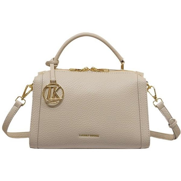 Bolso De Mano De Cuero Para Mujer Nicho Gama Alta Verano Un Hombro Cruzado Boston Almohada Gris-image