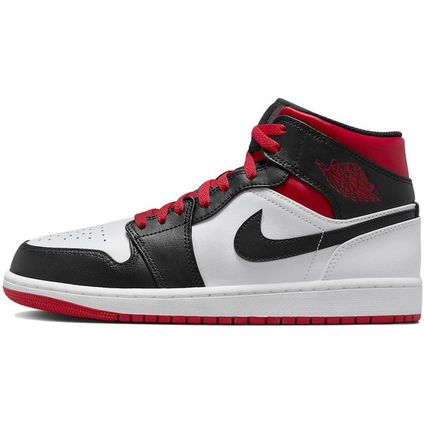 Zapatillas Para Hombre Air Jordan 1 Mid Gym Red Black Toe Blancas DQ8426-106 45 Black-image