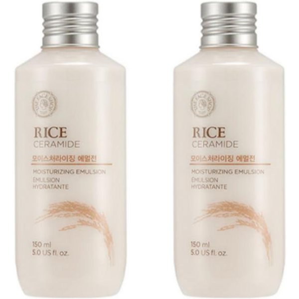 The Face Shop Emulsja NawilżAjąCa Z RyżEm I Ceramidami 150Ml × 2 White-image