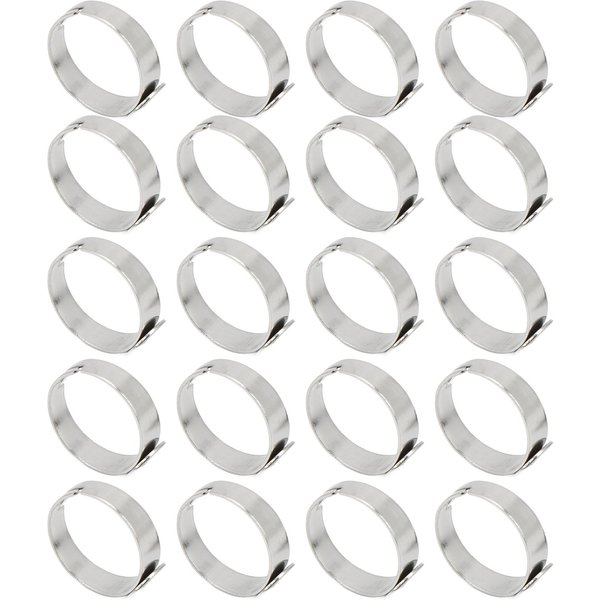 20 Piezas Anillo En Blanco 8Mm Ajustable Acero Inoxidable DIY Base De Anillo Plano Para Anillos DIY JoyeríA DIY-image