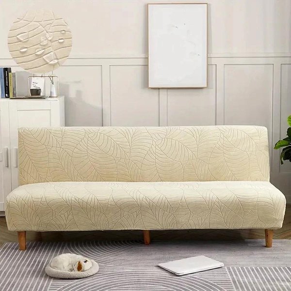 Funda Protectora Impermeable Para Sofá Cama Para Sala De Estar Plegable Sin Brazos EláStica Engrosada Funda Para SillóN Protector De CojíN DecoracióN Del Hogar M 160-190CM-image