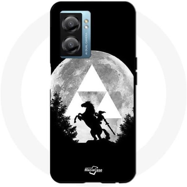 Funda - Maniacase - Oppo A77 5G - Legend Of Zelda - Flexible - Negro-image