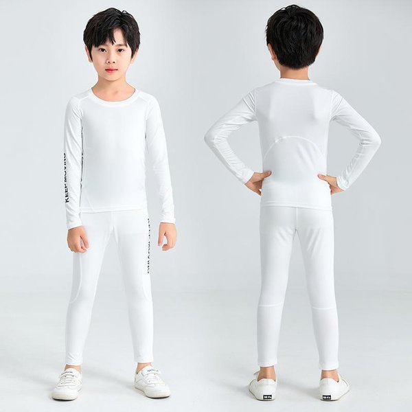 Medias Para NiñOs Ropa De Entrenamiento De Baloncesto OtoñO E Invierno Ropa Deportiva De Fitness Conjuntos Para NiñOs De Alta Elasticidad Ropa De Fitness De Secado RáPido 26-image