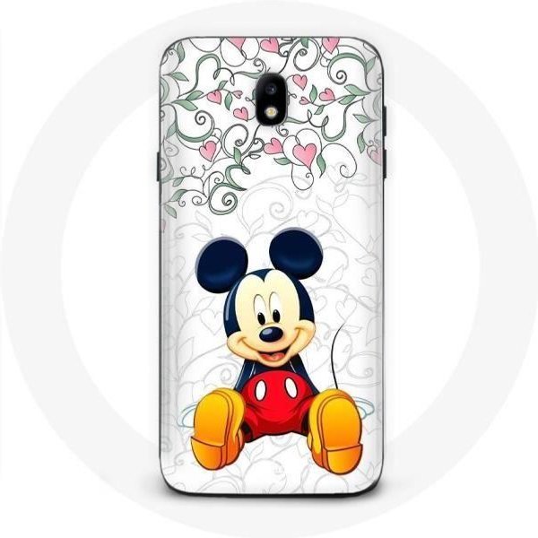 Funda Samsung Galaxy J3 2017 Mickey Mouse Flores Corazones-image