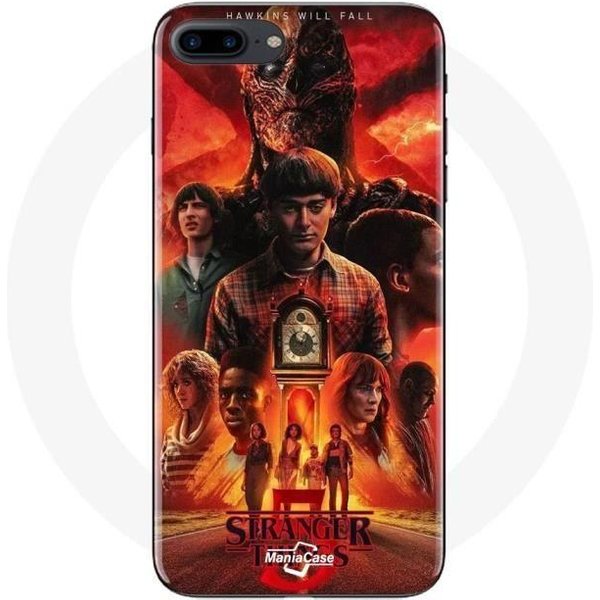 Funda - Maniacase - Iphone 8 Plus - Negro - Flexible - Stranger Things Temporada 5-image