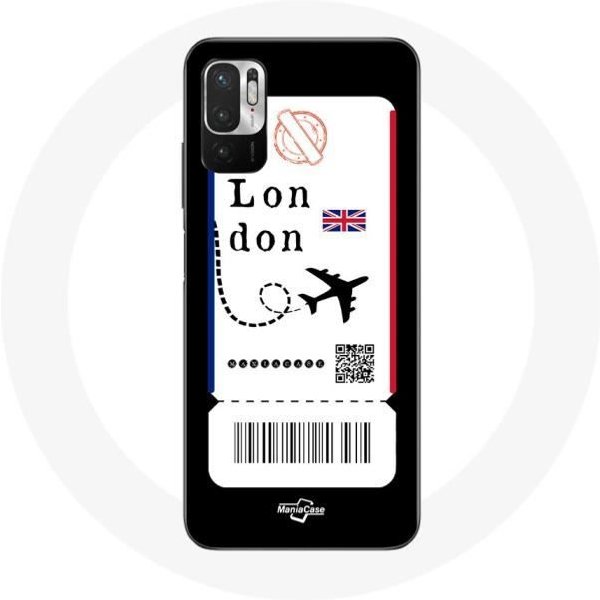 Funda Para Xiaomi Poco M3 Pro Billete De AvióN Londres-image