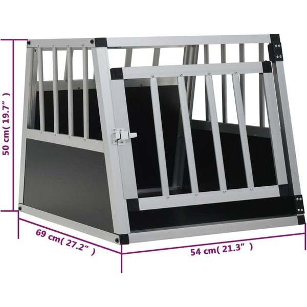 TransportíN Para Perros Con Puerta ÚNica 54 X 69 X 50 Cm-image