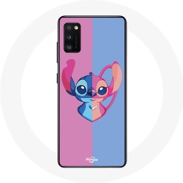 Funda Para Samsung Galaxy S20 Stitch Y áNgel Azul Rosa-image