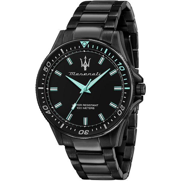 Maserati Sfida Czarny Metalowy MęSki Zegarek Kwarcowy R8853144001 Czarny-image