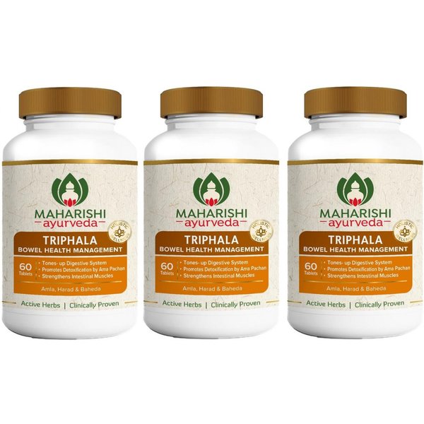 Conjunto Triphala (3 X 60 Tabletas, 1000 Mg), Conjunto Triphala Maharishi Ayurveda Brown-image
