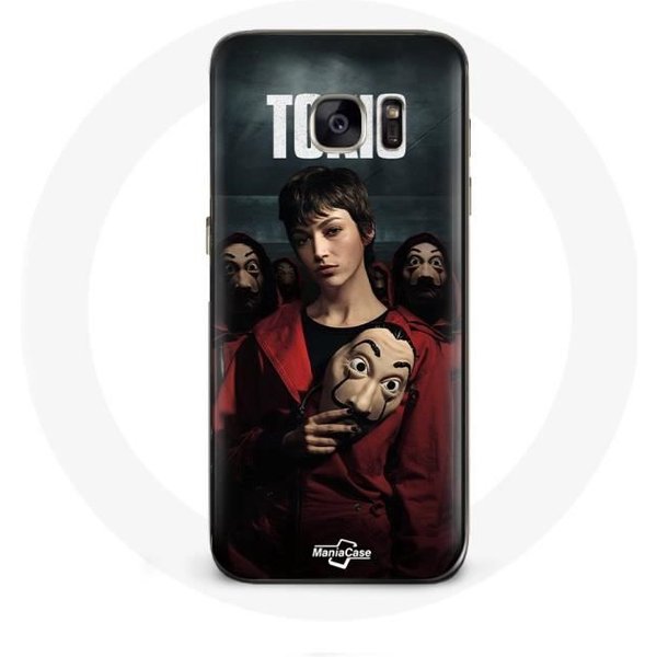 Funda - La Casa De Papel - Samsung Galaxy S6 Edge - Flexible - Negra - Mixta-image