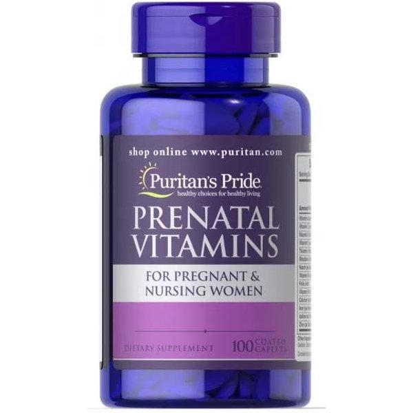 Puritan's Pride - Witaminy Prenatalne, 100 KapsułEk-image