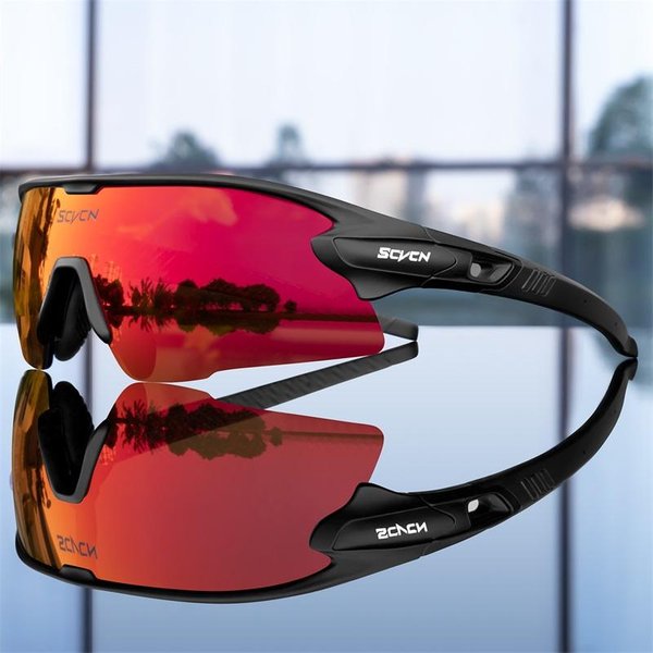 Scvcn Mountain Bicycle Okulary Sportowe MęSkie Okulary PrzeciwsłOneczne Gogle Rowerowe Outdoor MTB Road Running Okulary PrzeciwsłOneczne Ochrona UV400 1Lens-image