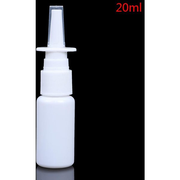 10/20Ml / 30Ml Puste Plastikowe Butelki Z Rozpylaczem Do Nosa Z Rozpylaczem MgłA Do Nosa Z MożLiwośCią Wielokrotnego NapełNiania 20Ml White-image