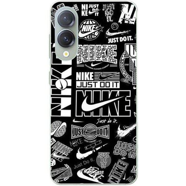 Funda Para Samsung Galaxy S25 Edge Logo Nike Air Descargar Nike Graffiti Negro Y Blanco Maniacase Negro-image