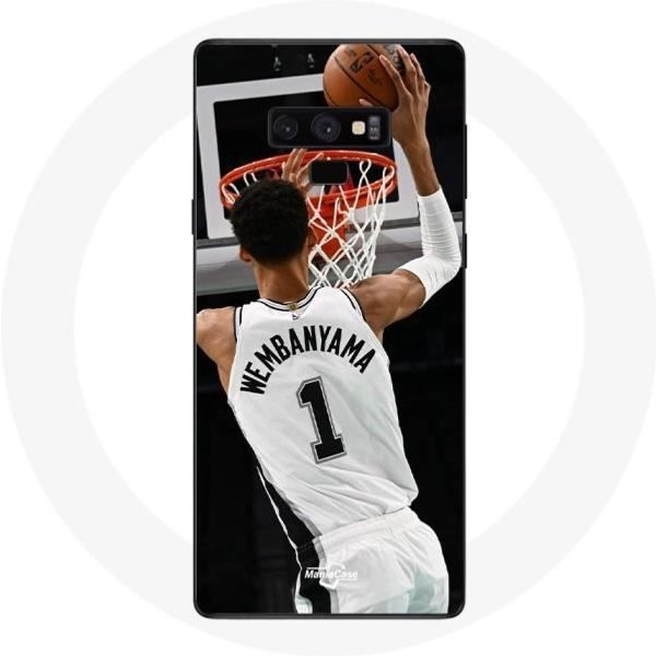 Funda - Maniacase - Samsung Galaxy Note 9 - Victor Wembanyama - Negra - Flexible Negro-image