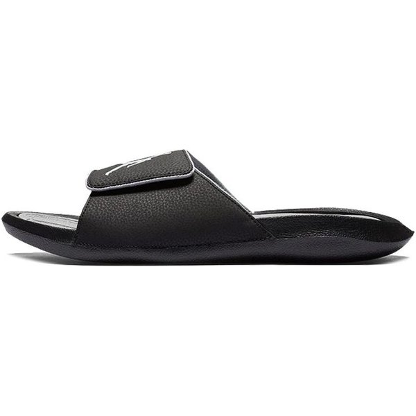 Sandalias Air Jordan Hydro 6 Retro Slide Negro Hombre Blanco-Gris Lobo 881473-011 41 Black-image
