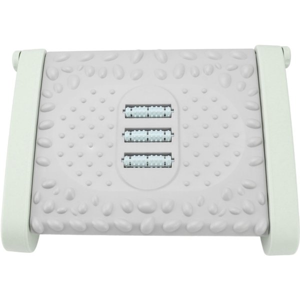 ReposapiéS Debajo Del Escritorio 6 Alturas Ajustables ReposapiéS ErgonóMico Con Textura De Masaje Y Rodillo Para Oficina Green White-image
