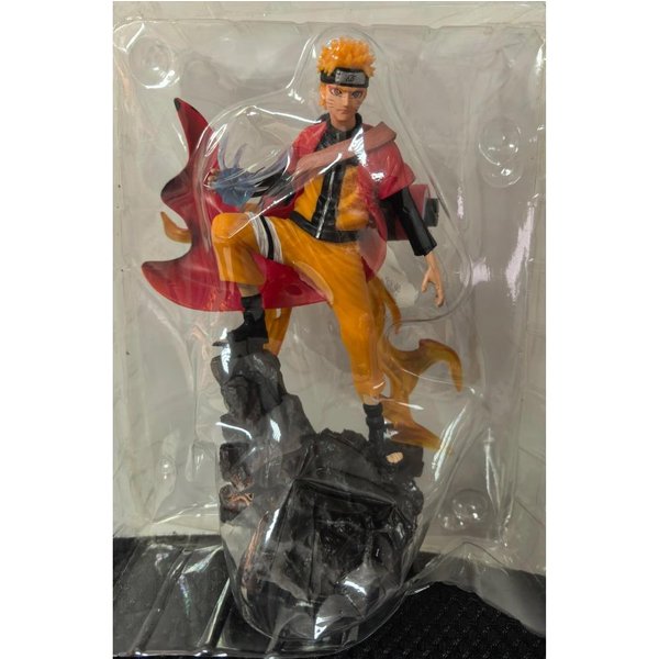 22Cm Figurka Anime Naruto Uzumaki Naruto Uchiha Sasuke Model Akcji Statua Z PVC Ozdoba Na Biurko Kolekcja Zabawek Prezent-image
