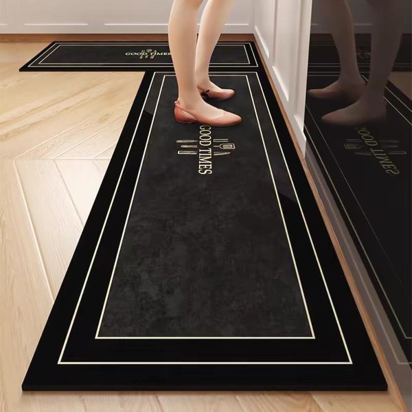 DłUgi Dywanik Do Przedpokoju Prosty Styl AntypośLizgowy Odporny Na Zabrudzenia Odpowiedni Do Kuchni I Pralni Dywanik Z Ziemi Okrzemkowej Do Dekoracji Domu 40X120CM (1.3X3.9FT-image